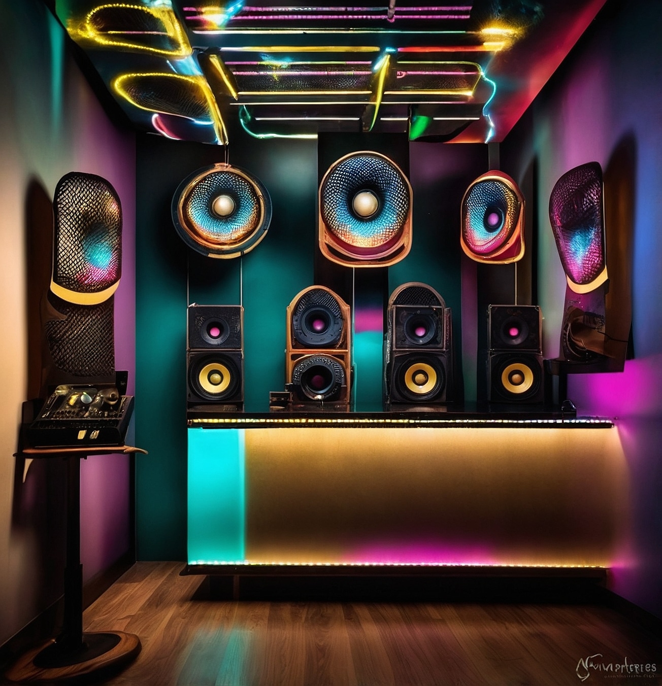 Evento multisensorial con sonido y arte visual